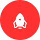 a red circle with a white square in the center