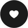a white rocket in a black circle